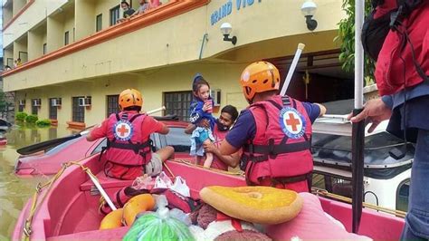 Catastrophic floods submerge whole towns in Philippines.